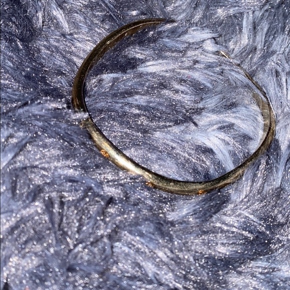 Vintage Gold tone rhinestone bracelet - Picture 3 of 6